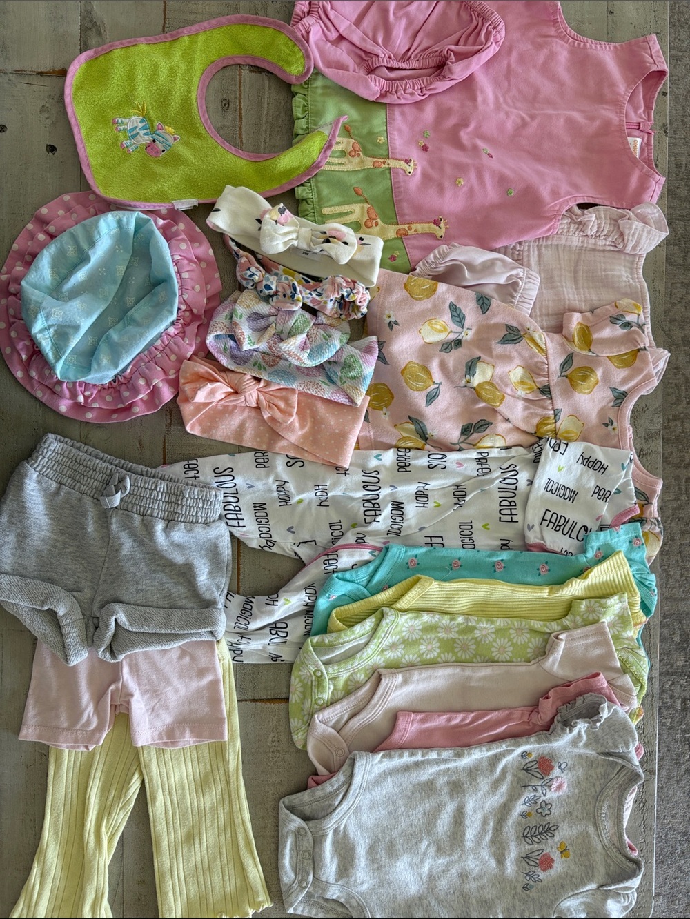 Carter’s 21 Piece 3-6 Month Baby Girl Capsule Wardrobe Bundle